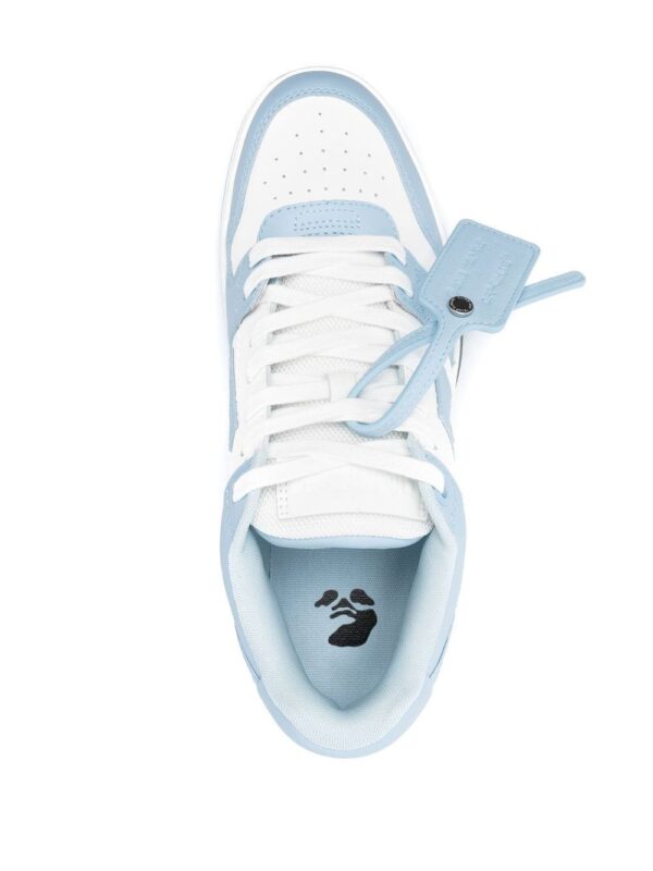 OFF-WHITE OUT OF OFFICE “OOO” CALF LEATHER LIGHT BLUE - imagine 4