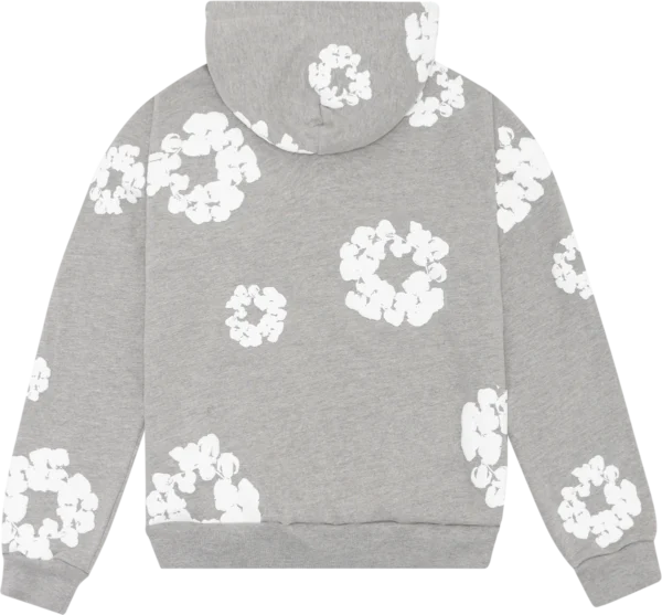DENIM TEARS – Hoodie Grey - imagine 2