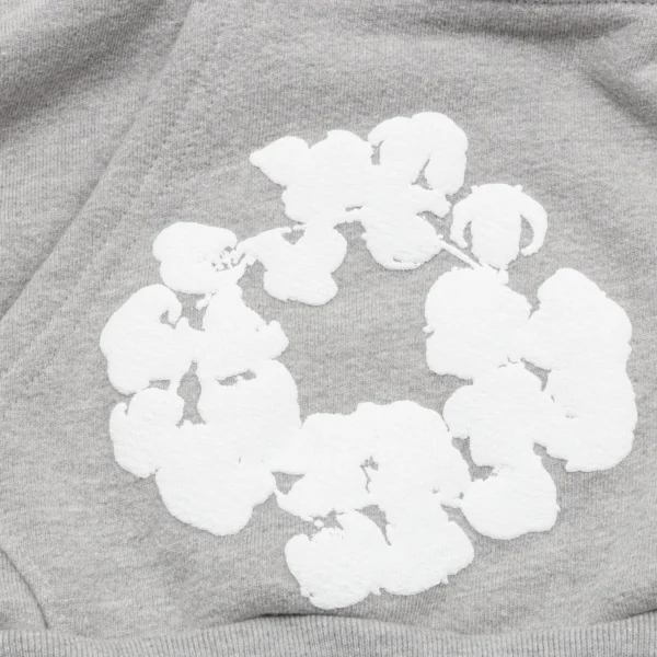 DENIM TEARS – Hoodie Grey - imagine 3