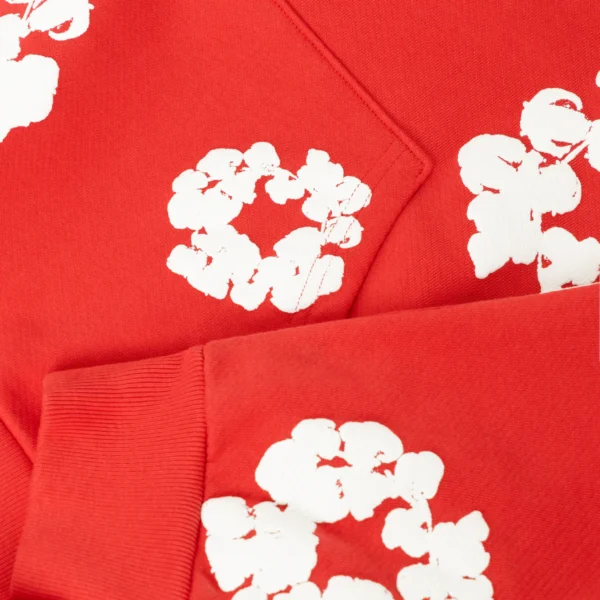 DENIM TEARS – Hoodie Red - imagine 3