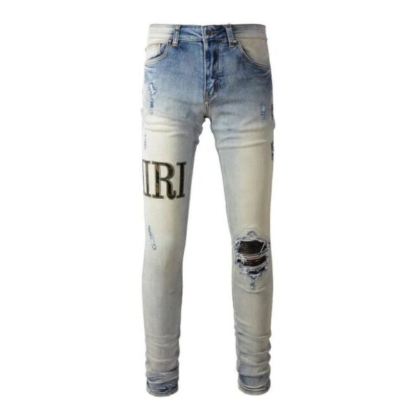 JEANS AMIRI – BLACK LOGO - imagine 2
