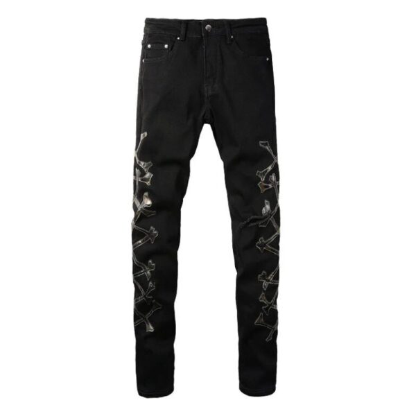 JEANS AMIRI – BLACK BONES - imagine 2