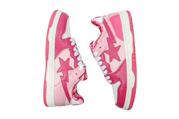 BAPESTA COMBO PINK-WHITE - imagine 2