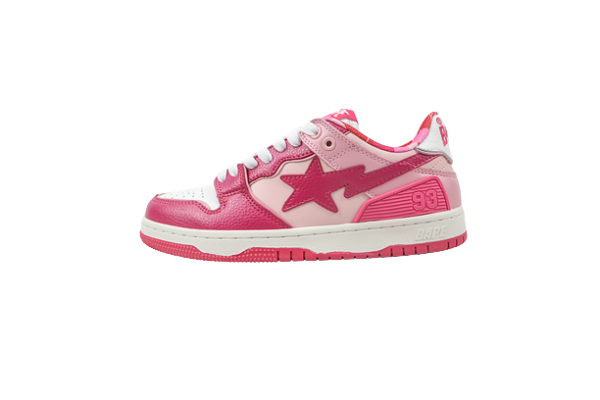 BAPESTA COMBO PINK-WHITE