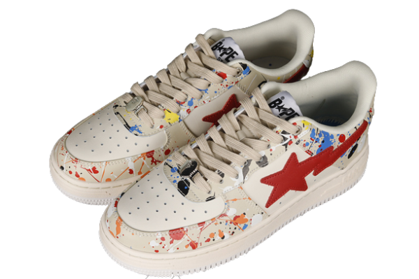 BAPESTA COMBO WHITE-RED - imagine 2