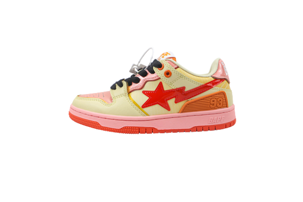 BAPESTA COMBO PINK-RED
