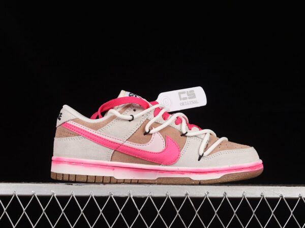 DUNK LOW PINK/BROWN - imagine 4
