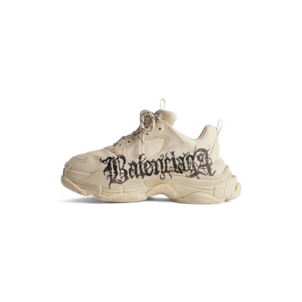 Sneaker Triple S Diy Metal da Donna in Bianco/rosso/nero - imagine 4