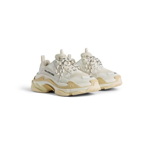 Sneakers Triple S in Bianco - imagine 5