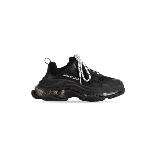 Sneakers Triple S Clear Sole in Nero