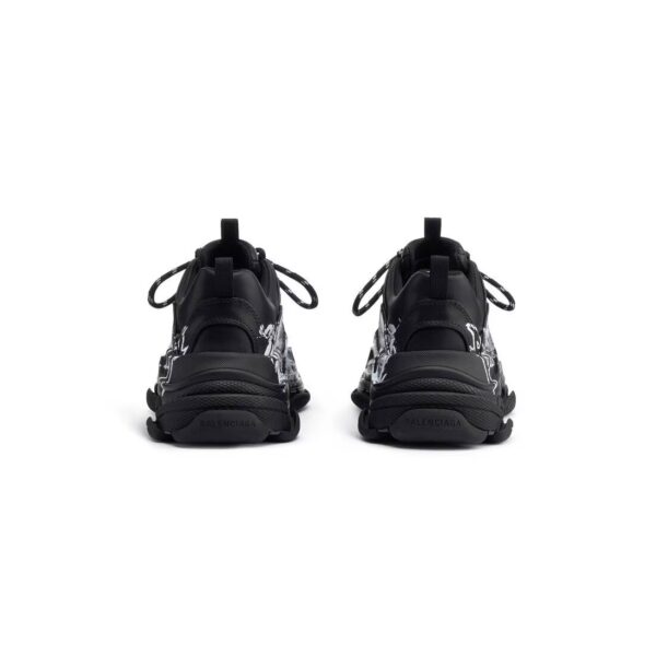 Sneaker Triple S Diy Metal in Nero/bianco - imagine 5
