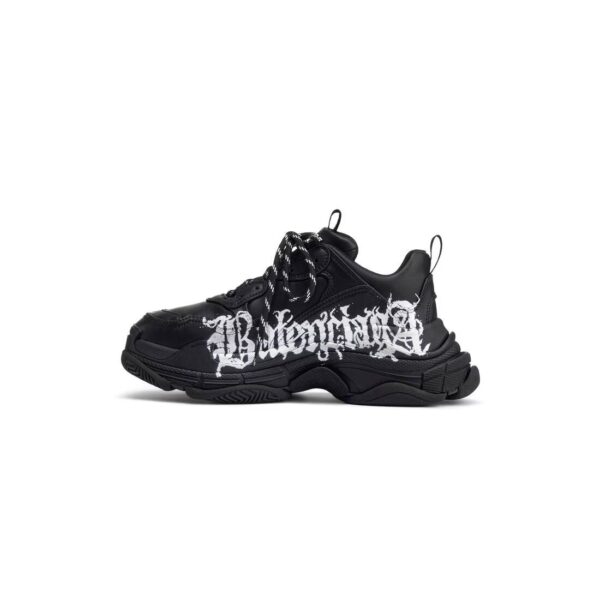 Sneaker Triple S Diy Metal in Nero/bianco - imagine 6