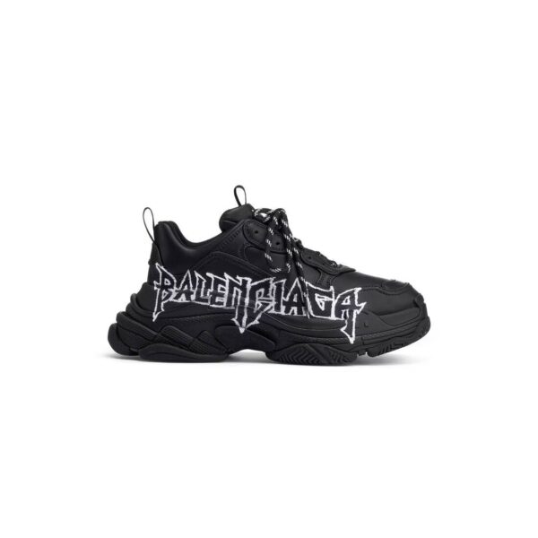 Sneaker Triple S Diy Metal in Nero/bianco