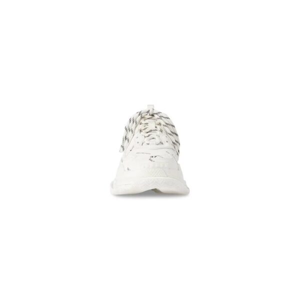 Sneakers Triple S Allover Logo in Bianco - imagine 4