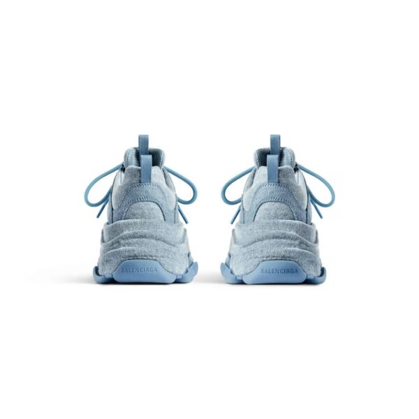 Sneaker Triple S Denim in Blu - imagine 6