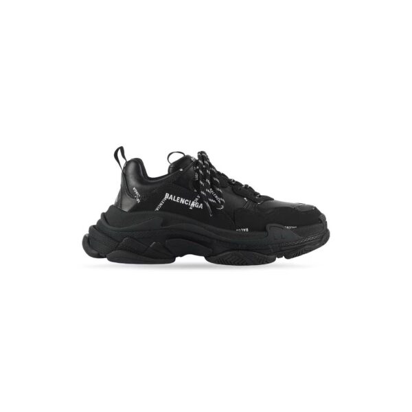 Sneakers Triple S Allover Logo in Nero