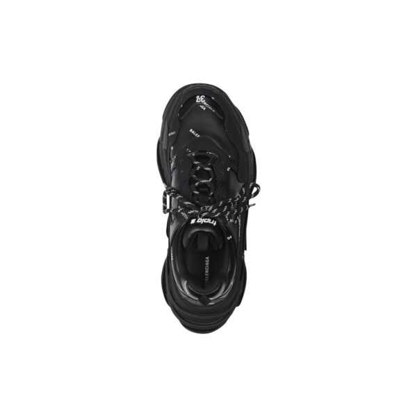 Sneakers Triple S Allover Logo in Nero - imagine 2